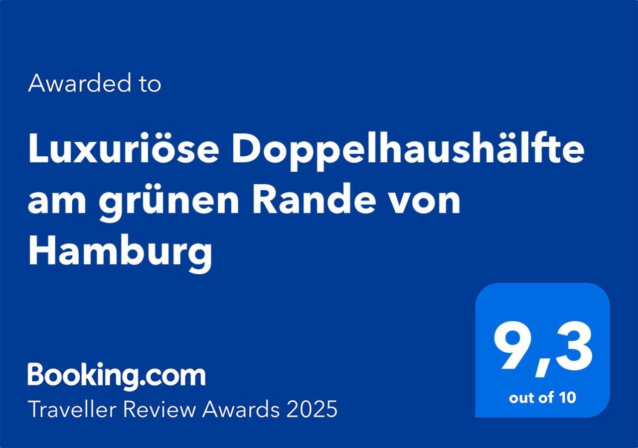 Luxurioese Doppelhaushaelfte Am Gruenen Rande Von Hamburg Διαμέρισμα Oststeinbek Εξωτερικό φωτογραφία